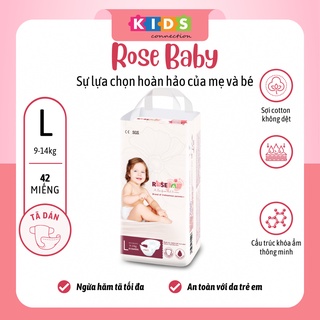 Bỉm tã dán rose baby size l