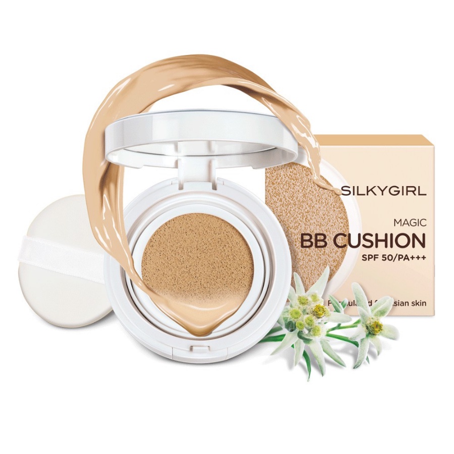 Phấn Nước Magic Bb Cushion Spf50/Pa+++ Natural Light Silkygirl 15Gr