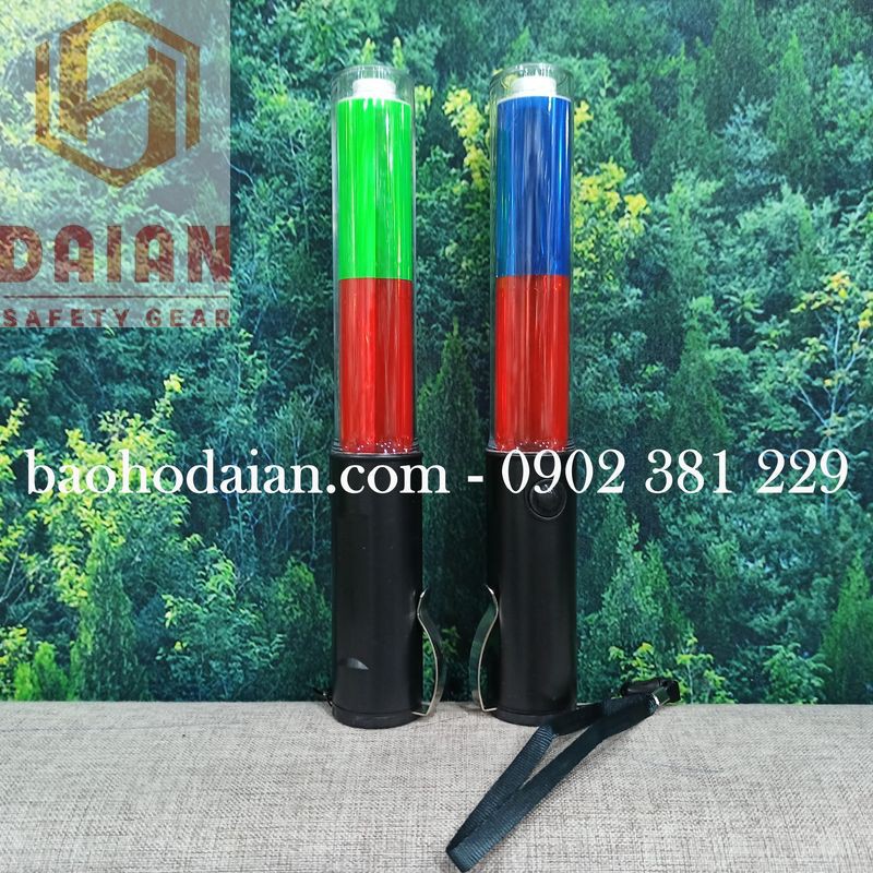 Gậy chỉ huy giao thông, đèn cảnh báo, đèn sự kiện 2 màu - 3 chế độ
