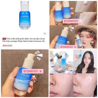 🌸 Tinh chất dưỡng ẩm Laneige Water Bank Hydro Essence 30ml- dành cho da dầu, da hỗn hợp
