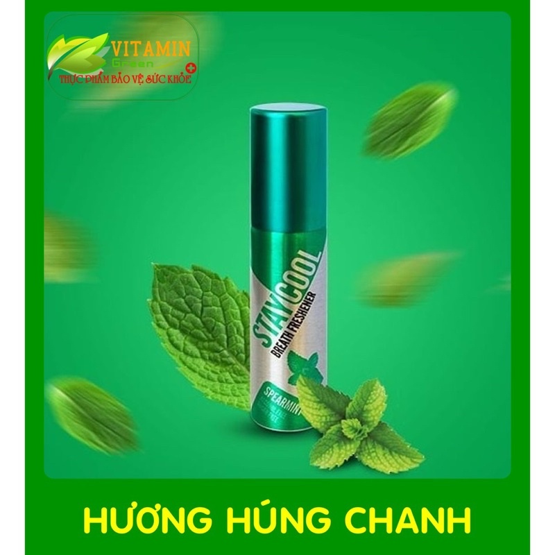 Chai xịt thơm miệng Staycool nhập khẩu Anh Quốc