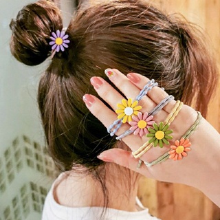 Chun buộc tóc bông hoa đơn giản