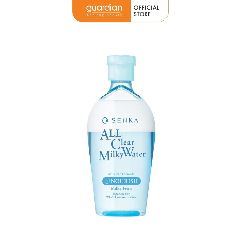 Nước Sữa Tẩy Trang Senka All Clear Milky Water Nourish Hai Lớp 230ml
