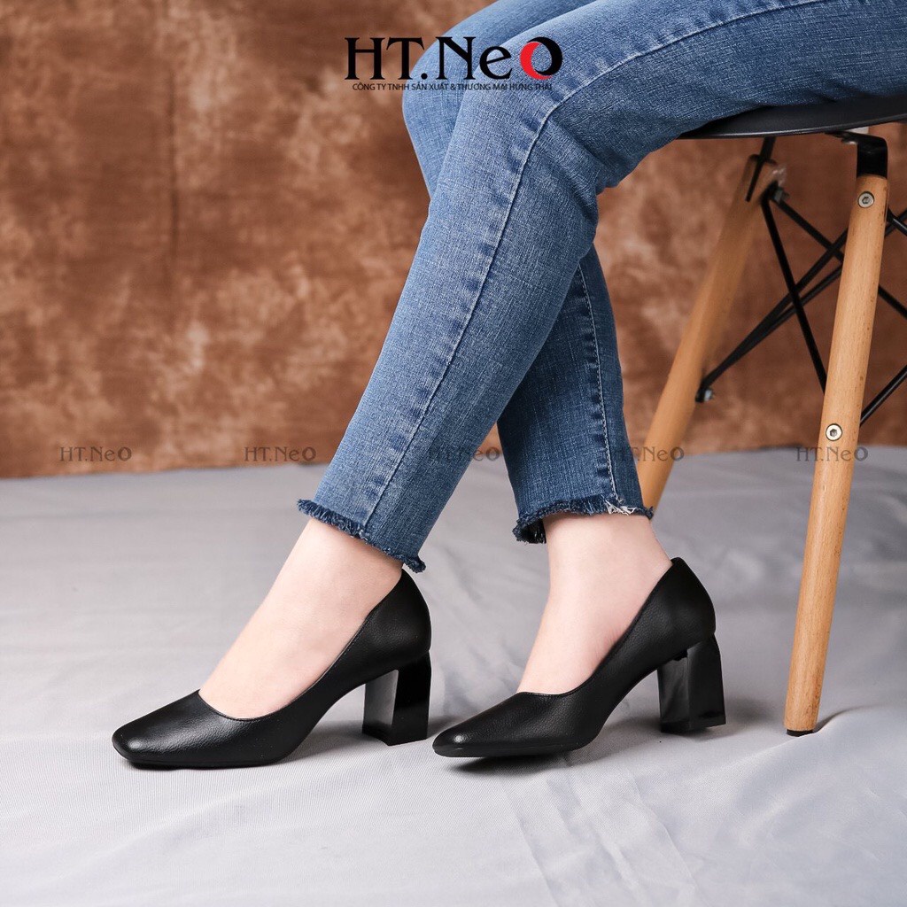 Giày công sở nữ - Giày cao gót nữ HT.NEO da bò thật 100% ,cao 6cm thiết kế sang trọng , lịch sự GC22