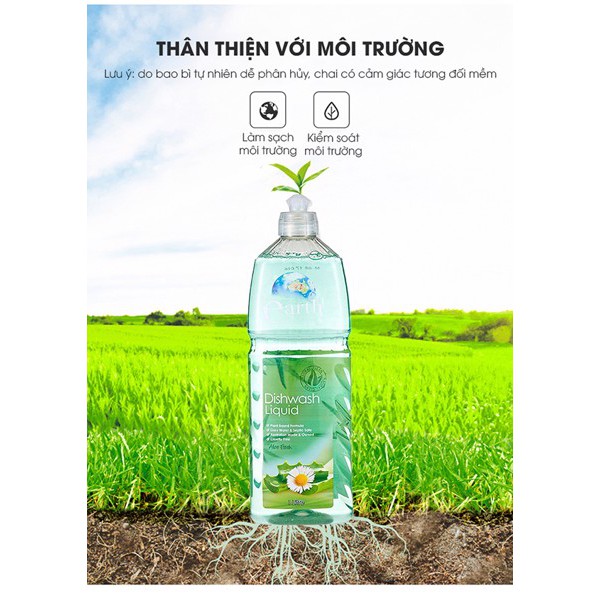 Nước Rửa Chén Cao Cấp Earth Choice Aloe Fresh Gốc Thực Vật 1L - Nhập Khẩu Úc