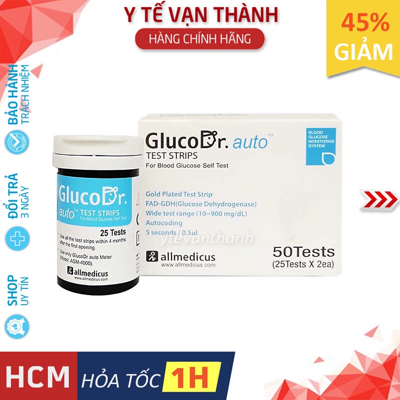 ✅ Que Thử Đường Huyết: Gluco Dr Auto Date Xa -VT0053