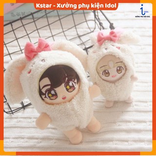 Outfit thỏ cài nơ cho doll 20-22cm ( G3C04 )
