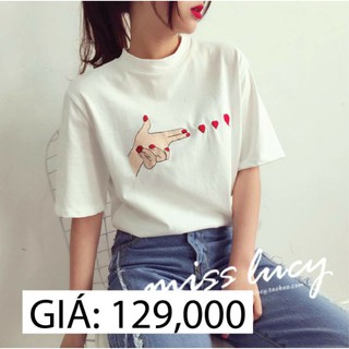(COTTON 100%) ÁO thun nữ cao cấp cổ tròn ngắn tay