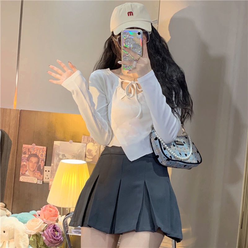 Mới Áo Thun Nữ Tay Dài Thiết Kế Độc Đáo