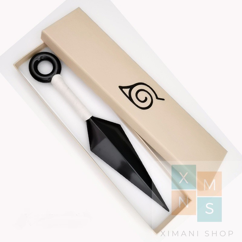 Mô Hình Naruto Combo Kunai Shuriken Băng Trán Làng Lá Đồ Chơi Cosplay Kunai Chiều Dài 27cm