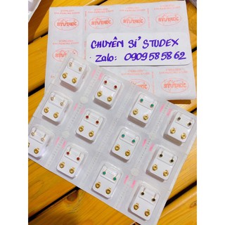 (STUDEX) Vỉ 12 đôi bông bấm mẫu cũ