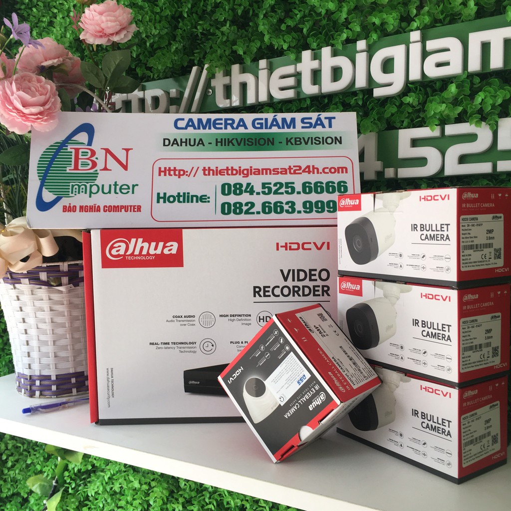 Trọn Bộ Camera 3 Mắt - Đầu Ghi XVR 5104HS - 031200tp-A -01 HDĐ 1TB- 03 BALUM