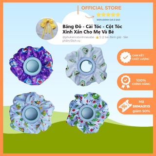 [Theo dõi shop giảm 50% đơn tối thiểu 29k] Cột Tóc Vải Họa Tiết Xinh Xắn (Srunchies)