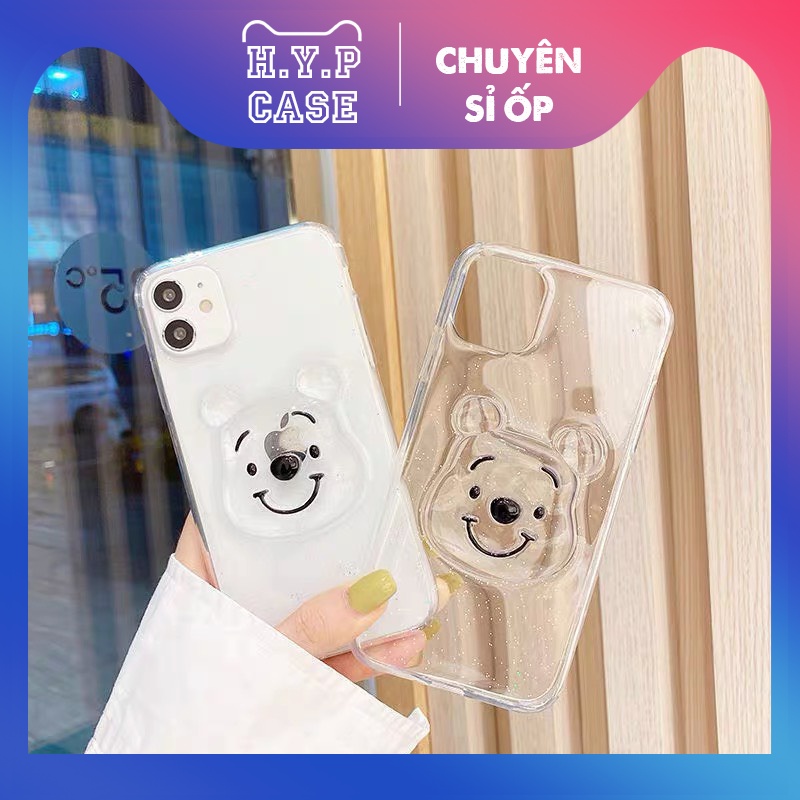 Ốp Lưng Iphone Hình Gấu Trong Nhũ Phát Sáng Loại 1 Dày Dặn Bóng Đẹp (09) | BigBuy360 - bigbuy360.vn