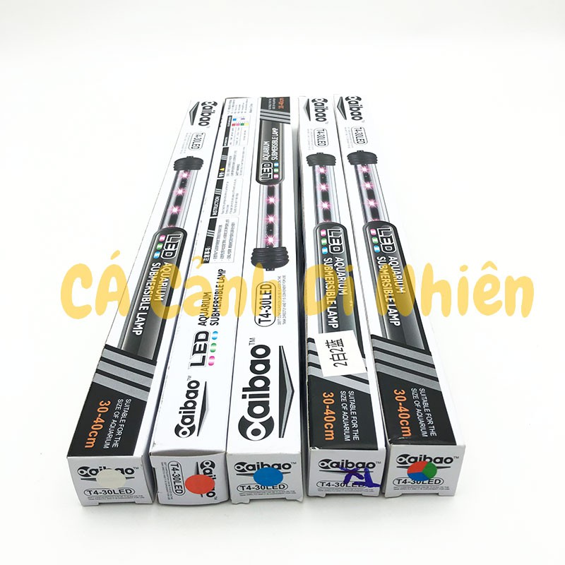 Đèn LED T4-30LED nhiều màu cho hồ cá size 30 - 40 cm