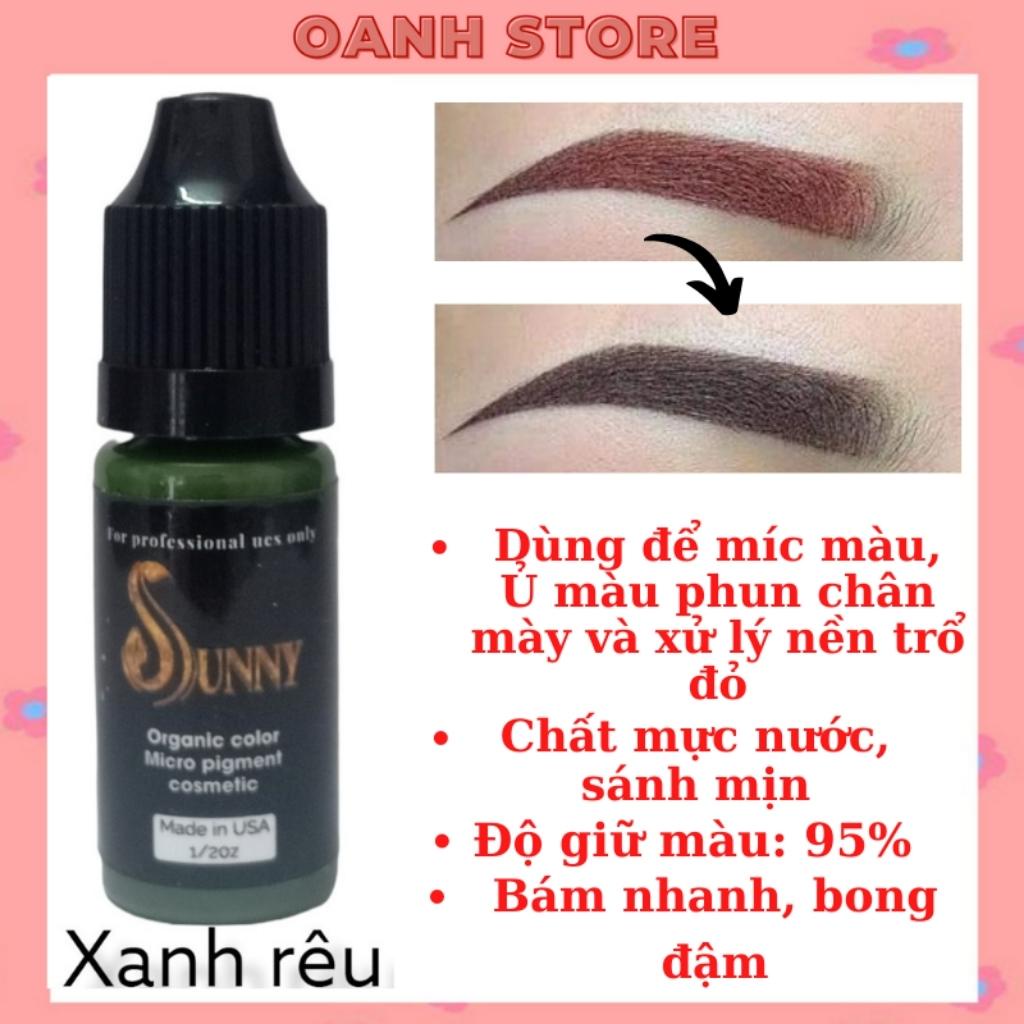 Mực xăm lông mày, mí bám siêu nhanh, mực SUNNY chính hãng USA 10ml