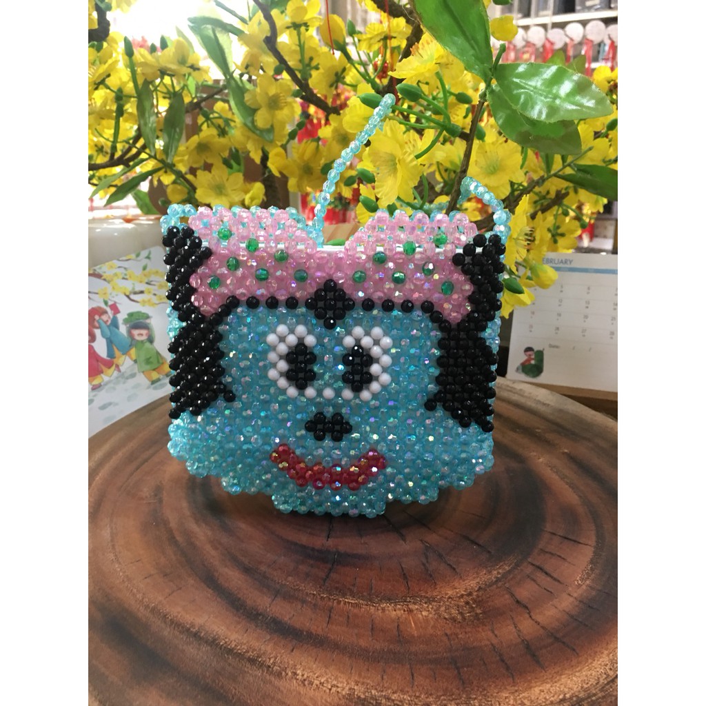 TÚI XÁCH CẦM TAY HÌNH MICKEY ĐÍNH HẠT CHO BÉ MẪU BEB - HAT 3