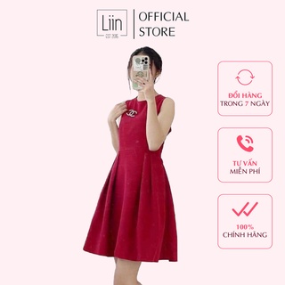 LIIN - Đầm midi chữ A basic, tôn dáng, trẻ trung