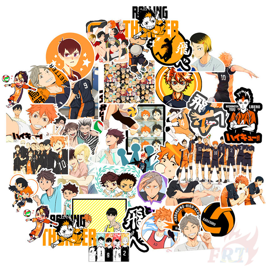 100Pcs/Set ❉ Haikyuu!! Series C - Anime Stickers ❉ Cartoon DIY Fashion Waterproof Doodle Decals Stickers