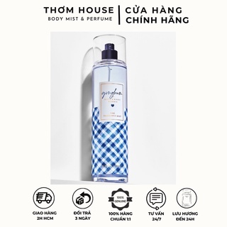 Xịt thơm Body Mist Bath & Body Works hương nước hoa -Body mist Gingham nhũ kim tuyến 236ml