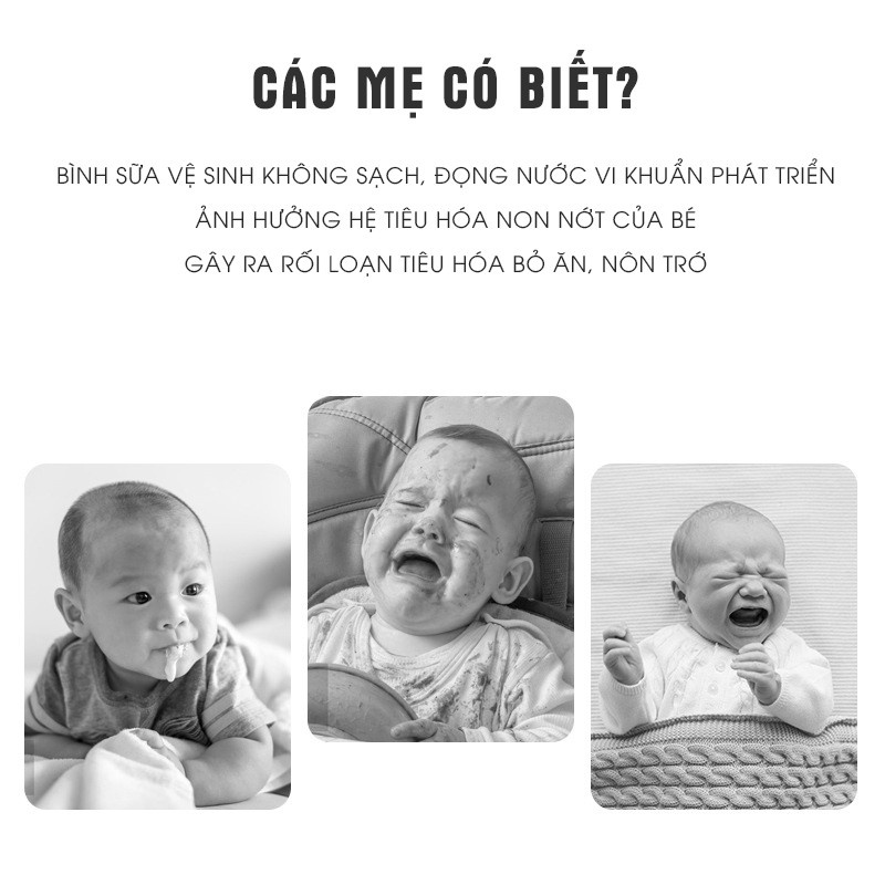 Khay úp bình sữa, núm ti cho bé Biacare