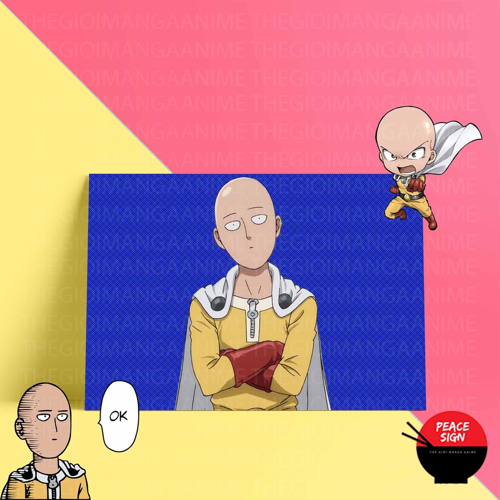 (50 mẫu) Tấm Postcard giấy 260gsm cao cấp ONE PUNCH MAN anime chibi ảnh đẹp nhiều mẫu