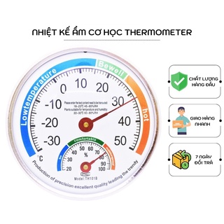 Nhiệt kế ẩm đo nhiệt độ, độ ẩm trong nhà và ngoài trời loại cơ
