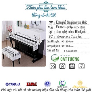 Khăn phủ đàn piano cực xinh xắn