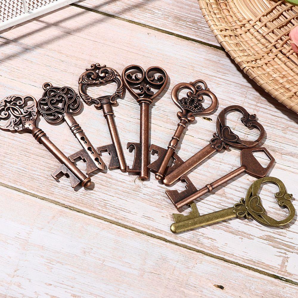 Móc Khóa Kèm Đồ Khui Nắp Chai Hình Chìa Khóa Vintage