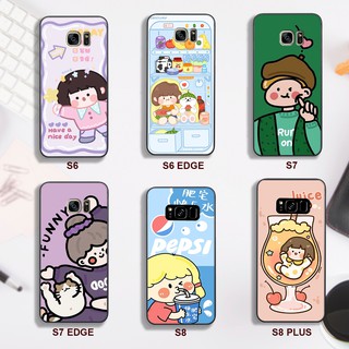 [ỐP SAMSUNG] Ốp lưng Samsung Note Fe -Note 5-S6 -S6 edge -S7 - S7 edge - S8 - S8 Plus IN HÌNH CÔ GÁI SIÊU CUTE