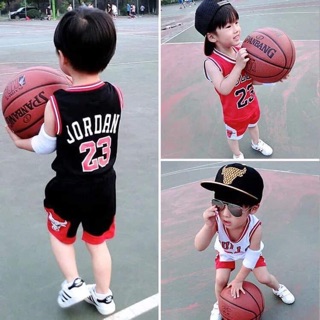 Bộ sát nách thể thao bé trai