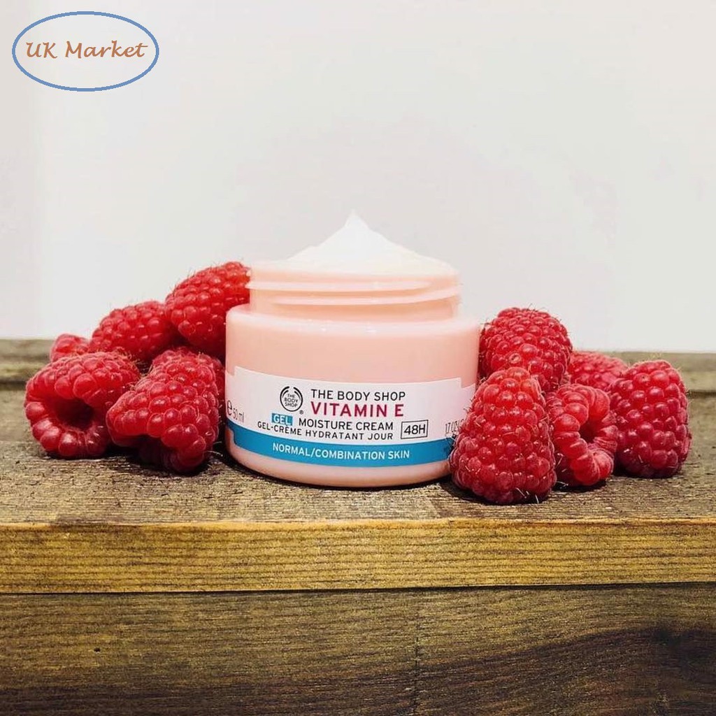 Kem dưỡng ẩm The Body Shop Vitamin E Gel Moisture Cream cho da thường/da hỗn hợp