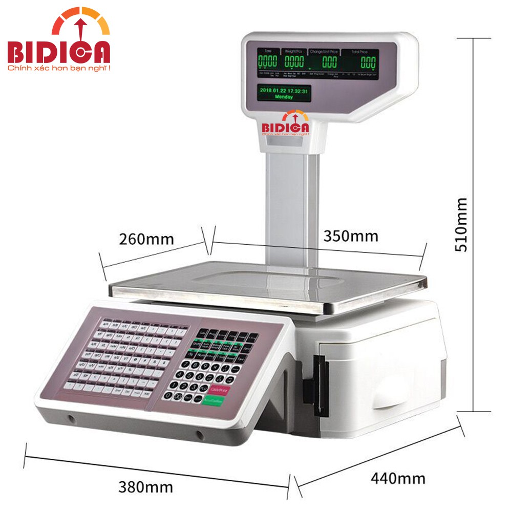 Cân Điện Tử In Tem Mã Vạch TMA 15-30Kg