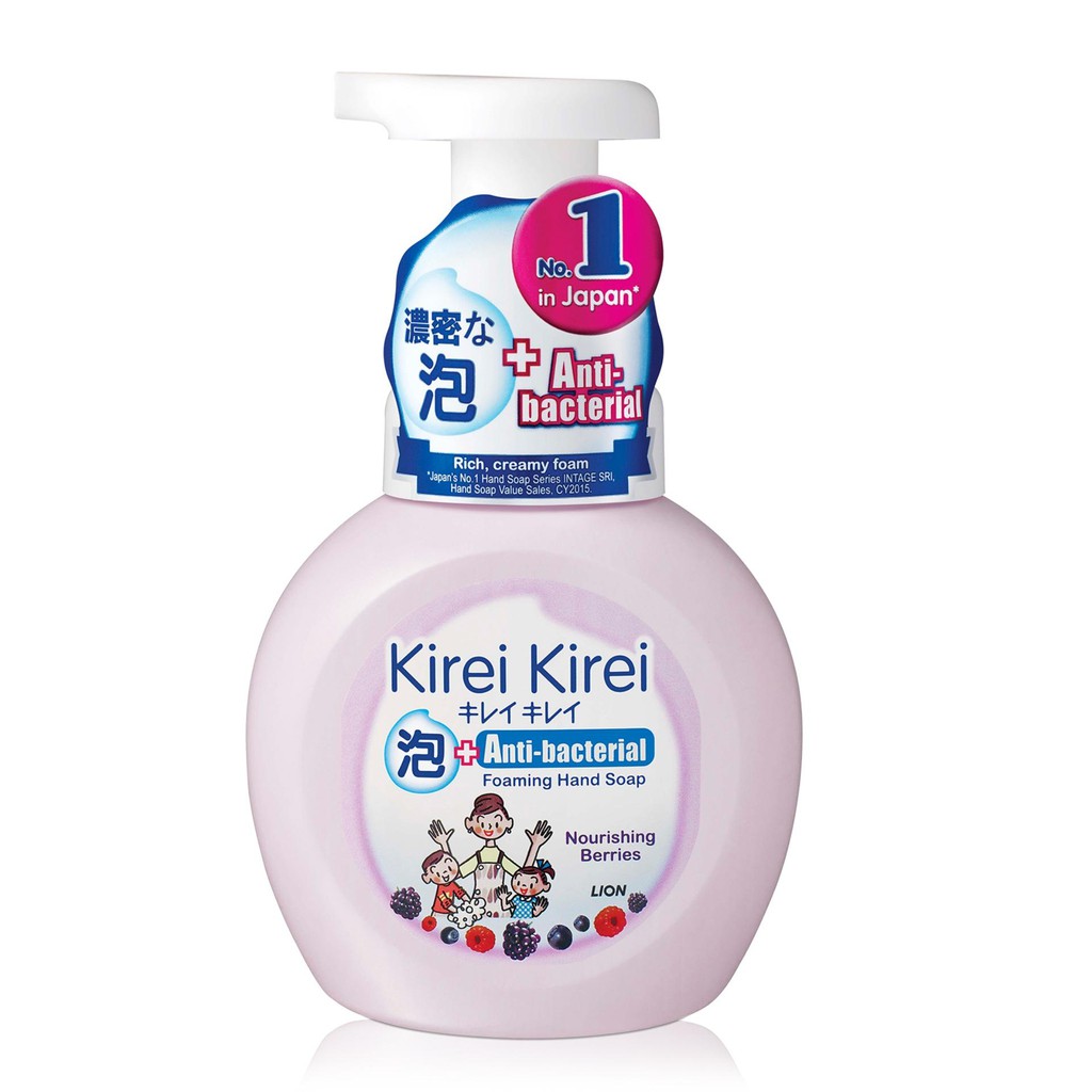 Bọt rửa tay Kirei Kirei hương dâu tằm 250ml