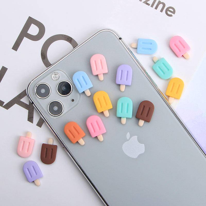Mặt Charm Hình Cây Kem Hoạt Hình Mini Dùng Trang Trí Giày Dép