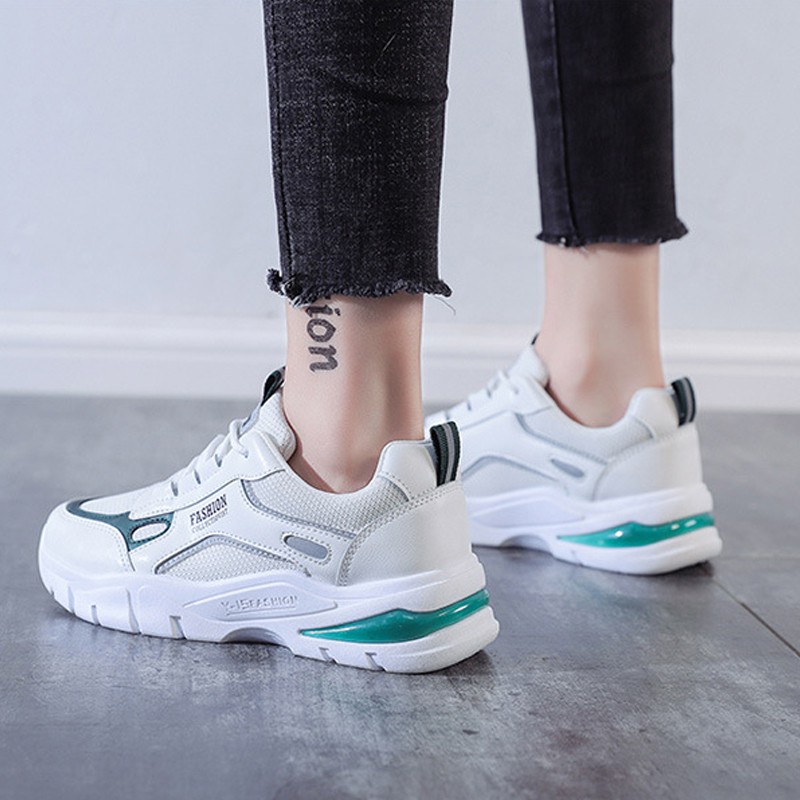 Giày Thể Thao Nữ Độn Đế PHOENIX SNEAKER Da Mềm, Giày Nữ Sneaker Dáng Hàn Quốc 68725