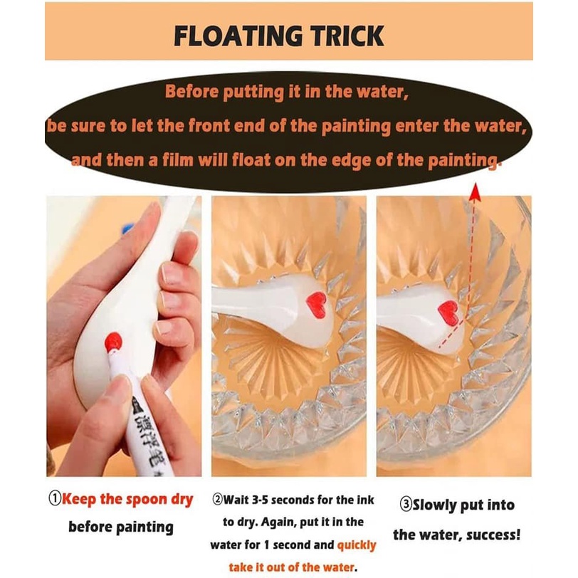 Set 12 bút vẽ nước ma thuật vẽ hình nổi trên mặt nước, dùng được trên bảng trắng