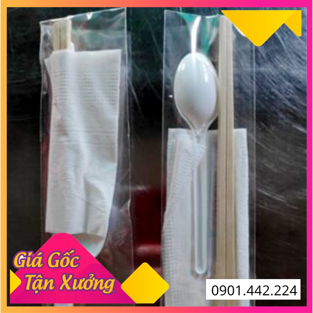 |CÓ SẴN| 100 COMBO ĐŨA - MUỖNG - GIẤY - TĂM DÙNG 1 LẦN BAO GIẤY - HÀNG LOẠI 1, KHÔNG XƯỚC