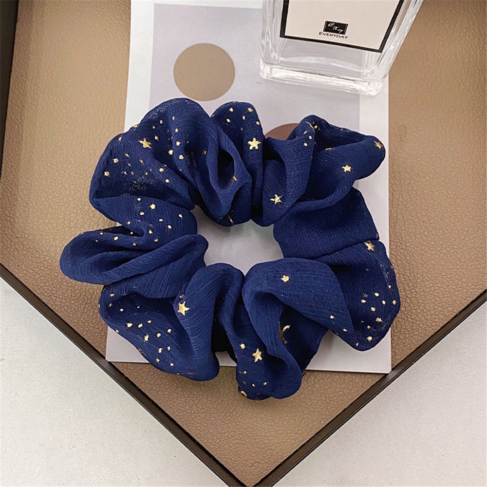 Dây Buộc Tóc Co Dãn Họa Tiết Ánh Sao Xinh Xắn Cho Nữ