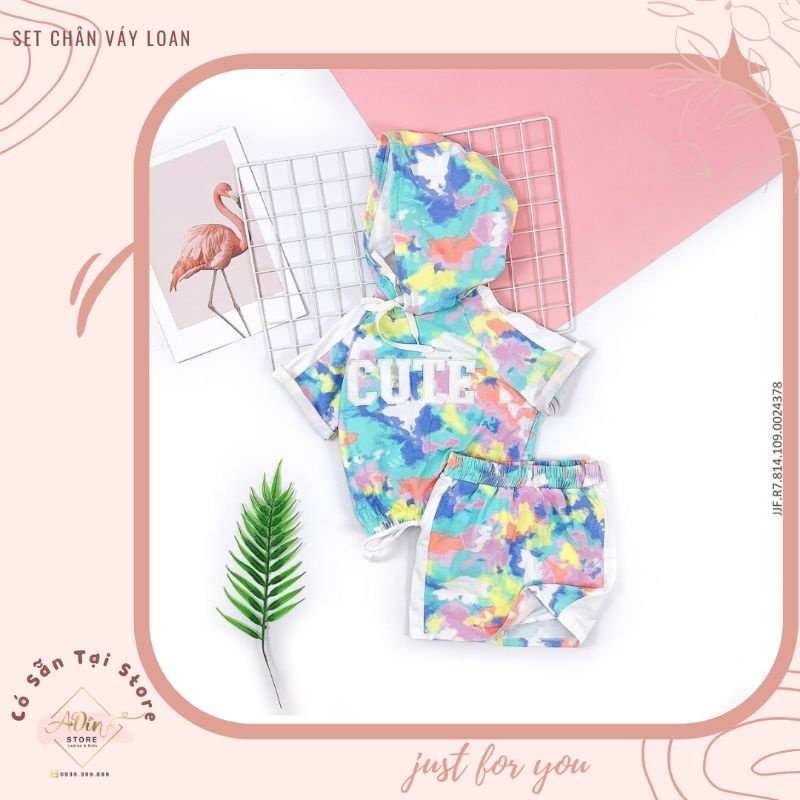 Set chân váy kèm quần Cute loan màu fom croptop kết hợp chân váy cực kì trend luôn