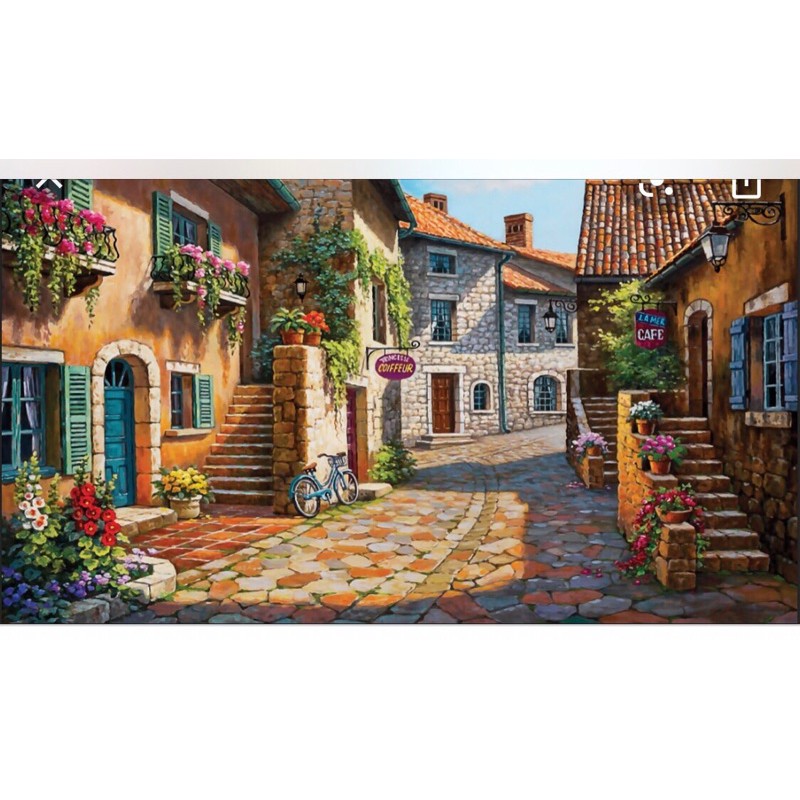 Tranh dán tường 3d Tranh Tường Phong Cảnh Thành Phố