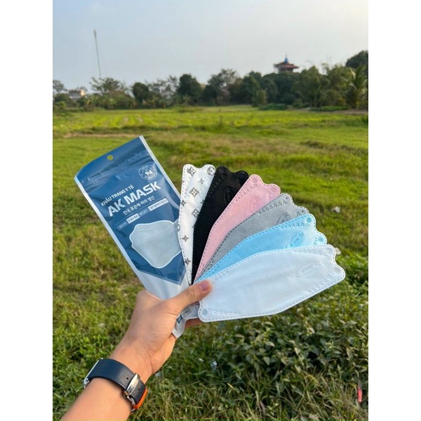 Túi 10 Chiếc Khẩu Trang KF94 3D AK Mask 4 Lớp Mềm Mịn Công nghệ Hàn Quốc KT0810