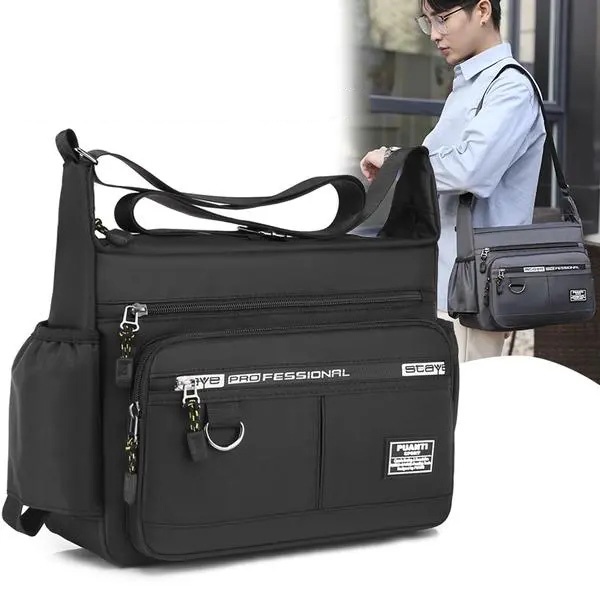 Túi Đeo Chéo Nhiều Ngăn Chống Thấm Nước Chống Mòn Phong Cách Doanh Nhân kj064