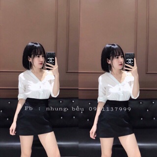 Áo sơ mi lệch vai
