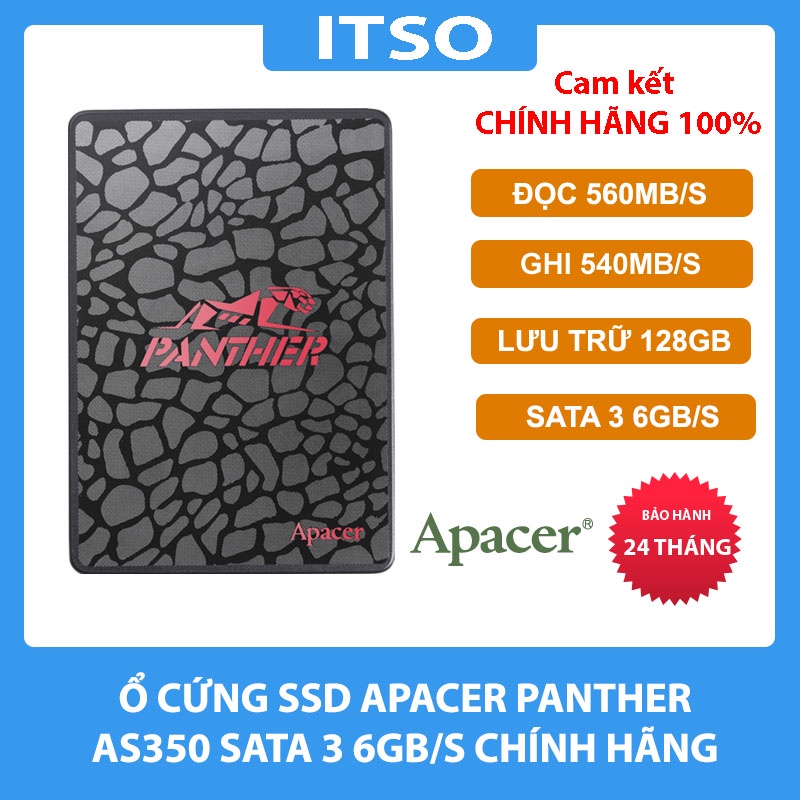 Ổ cứng SSD Apacer 128GB AS350 SSD 2.5″ 7mm SATA III chính hãng