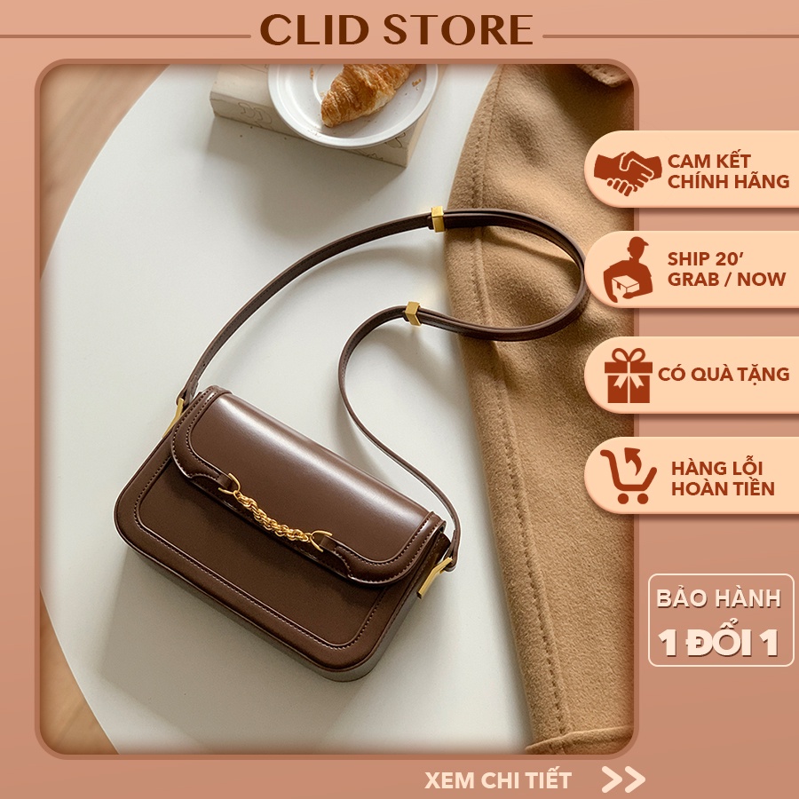 Túi xách nữ đeo chéo đeo vai Micocah dáng công sở thời trang phối màu Vintage da cao cấp cực đẹp MSP: 597 ClidStore