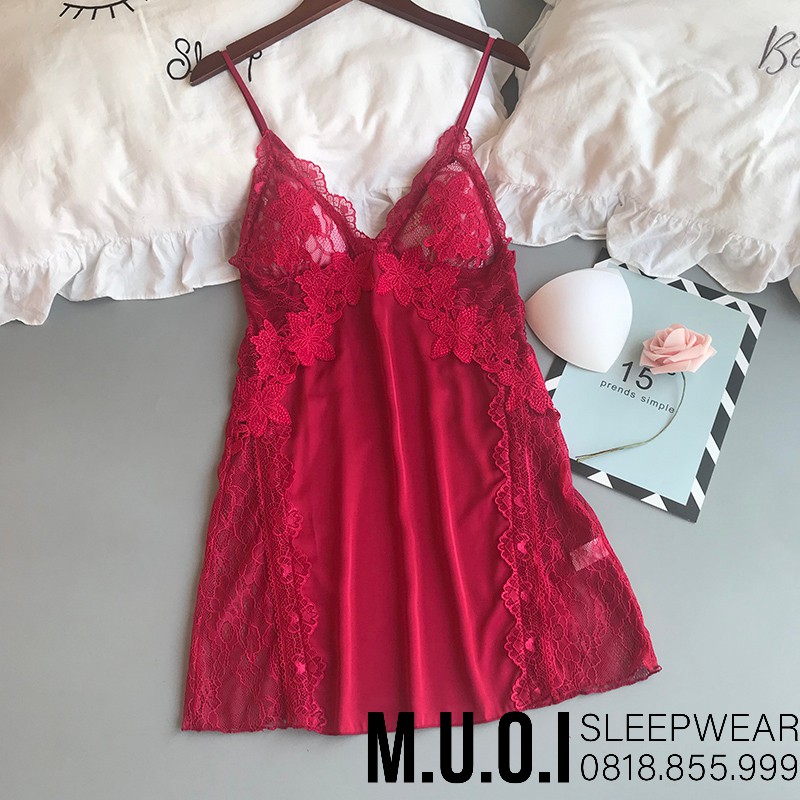 [FREESHIP] Váy ngủ sexy Quảng Châu - Sx 22- Váy ngủ sexy ren hông QUẢNG CHÂU cao cấp- MUỐI SLEEPWEAR(có video) | BigBuy360 - bigbuy360.vn