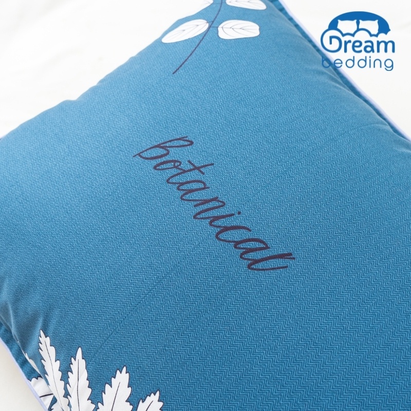 Vỏ gối nằm 50x70 cotton 100% trần bông mỏng đẹp, đanh mát, có khóa kéo tiện lợi 1 đôi, Dream bedding