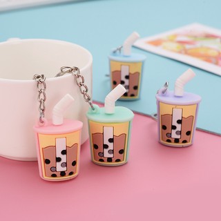 Móc khóa treo balo Trà sữa CUTE