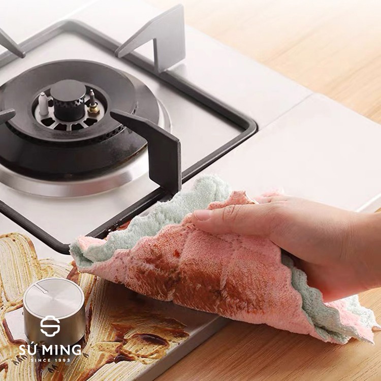 Khăn Lau Chén Dĩa Thấm Hút Nước Không Dính Dầu CFH JP5